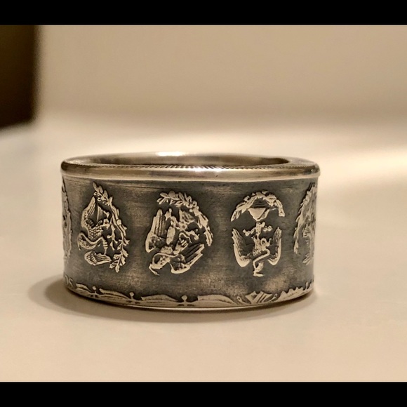 Ring Oz Libertad Mexico Silver .99%size available. - Picture 5 of 8